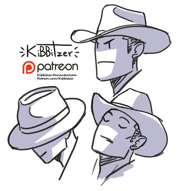 two men in hats are facing each other with the words k blister patreon on them