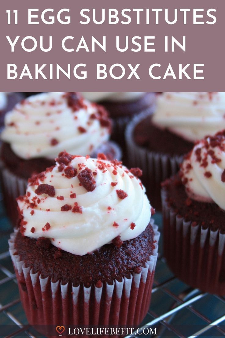 11 Easy Egg Substitutes In Baking Box Cake Mixes Dairy Free Egg Free Cake, Egg Replacement In Baking, Vegan Cake Mix, Egg Free Cupcakes, Box Cake Mix Recipes, Egg Substitute In Baking, Gluten Free Cake Mixes, Egg Substitutes, Cake Mix Muffins