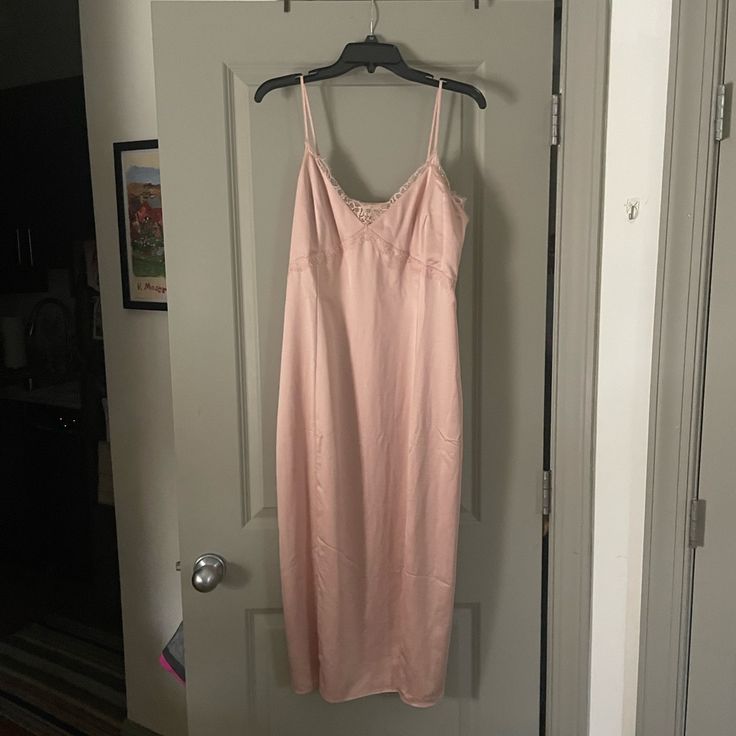 Midi Slip Dress. Pink Smoke Color With Lace Trim On The Front. Adjustable Straps. Never Been Worn, Tags Still Attached! Make An Offer! Nordstrom Spring Midi Dresses, Midi Slip Dress, Dresses Pink, Dress Pink, Nordstrom Dresses, Pink Dress, Lace Trim, Adjustable Straps, Colorful Dresses