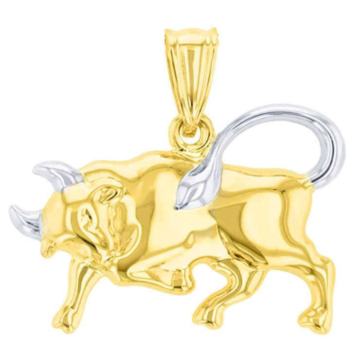 High Polish 14K Yellow Gold Bull Pendant Taurus Zodiac Sign Charm Necklace, 18" #affiliate #jewelryamerica #necklaces Bull Pendant, Bull Animal, Taurus Necklace, Taurus Zodiac Sign, Zodiac Tattoo, Fine Gold Jewelry, Zodiac Pendant, Taurus Zodiac, Gold Hands