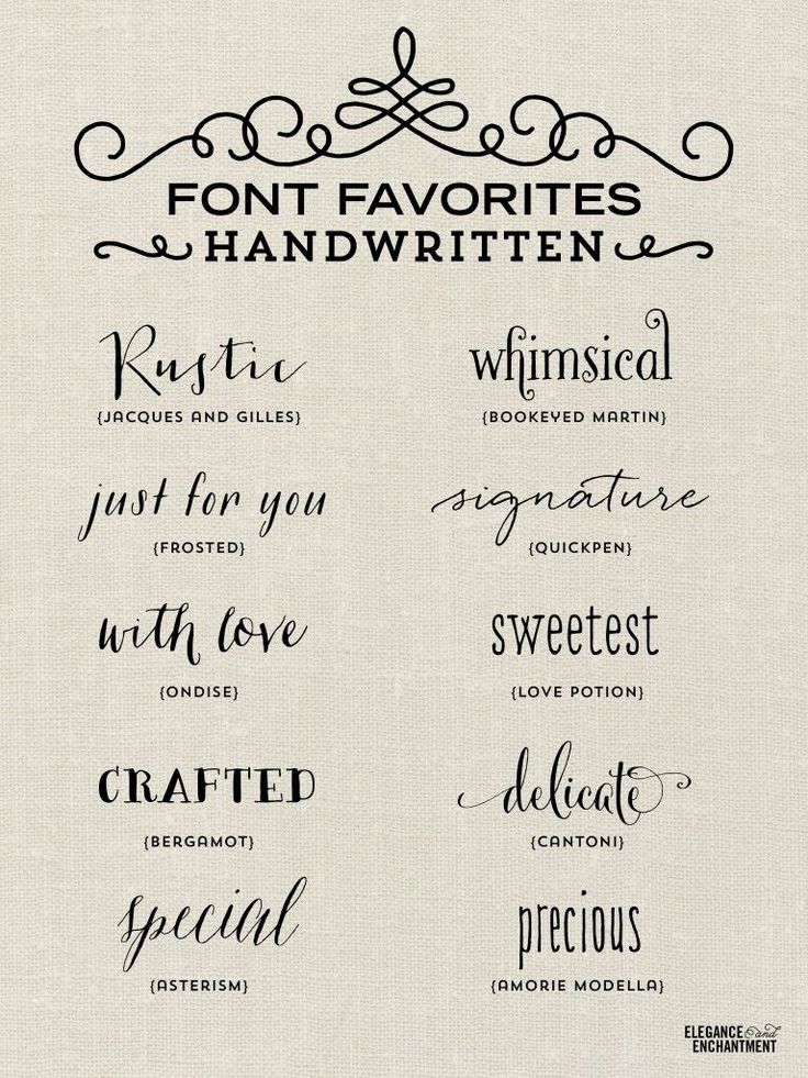 some type of handwritten font that can be used to describe something or someone else