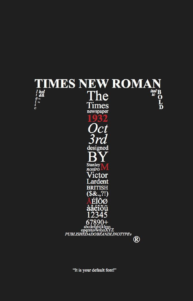 times new roman the times, volume 1