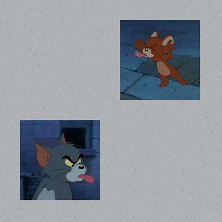 two pictures of cartoon characters one is cat and the other is dog with tongue out