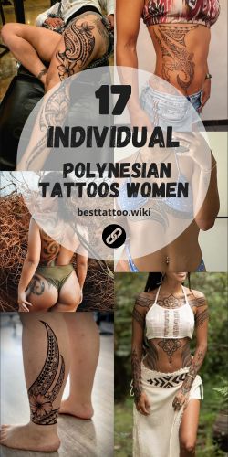 several photos of women with tattoos on their bodies