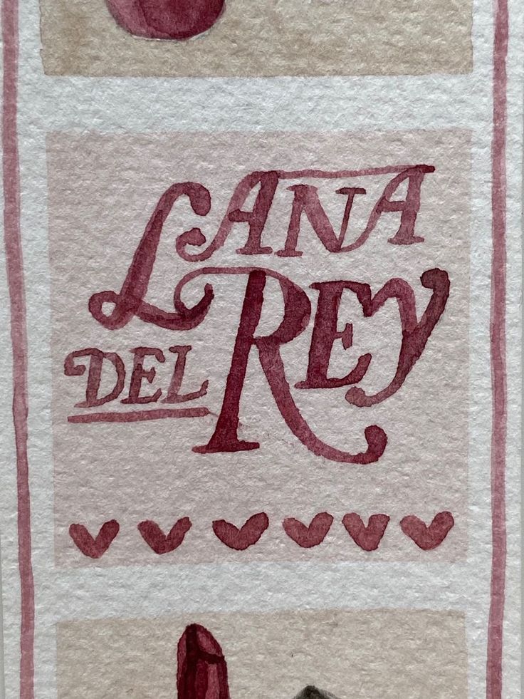 an image of some type of art work on paper with the words cana del re in it