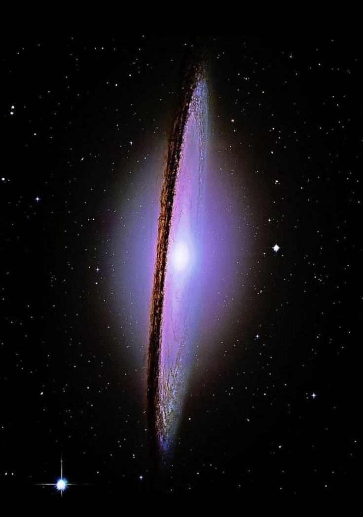 an image of a very large object in the dark night sky with stars around it