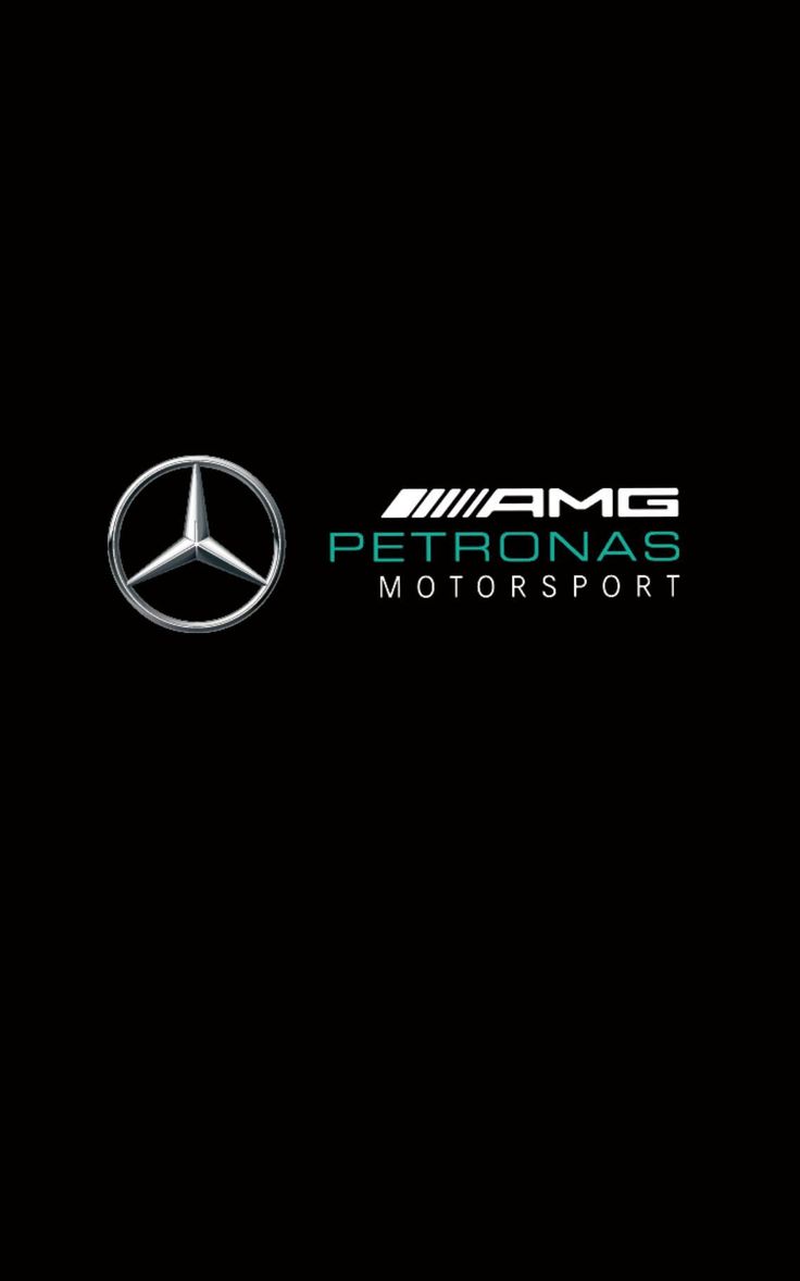 the mercedes logo is shown on a black background with green and white lettering that reads,