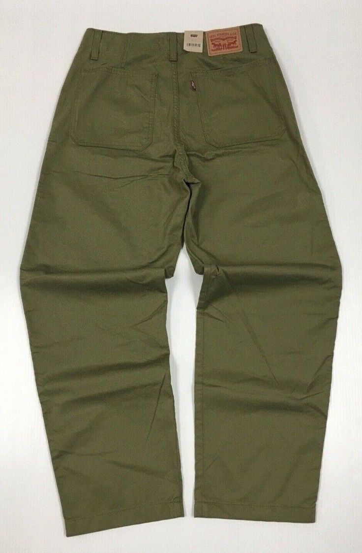 Levi's Levis Military Army Baggy Dance Hip Hop Utility Pants Loose Straight 28W | eBay Full-length Cotton Parachute Pants With Belt Loops, Levi's Wide Leg Streetwear Bottoms, Levi's Wide Leg Bottoms For Streetwear, Levi's Baggy Bottoms For Streetwear, Cotton Work Pants For Streetwear, Levi's Cotton Straight Leg Bottoms, Levi's Relaxed Fit Tapered Leg Pants, Levi's Relaxed Fit Pants For Streetwear, Levi's Straight Leg Pants With Pockets