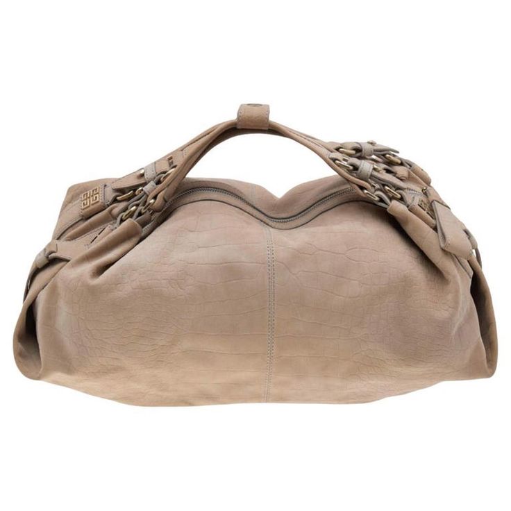 Givenchy Beige Leather Zip Hobo | See more vintage Hobo Bags at https://www.1stdibs.com/fashion/handbags-purses-bags/shoulder-bags/hobo-bags in 1stDibs Rose Handbag, Bee Fabric, Givenchy Bag, Hobo Bags, Bag Vintage, Satchel Bags, Rebecca Minkoff Hobo, Fashion Handbags, Embossed Leather