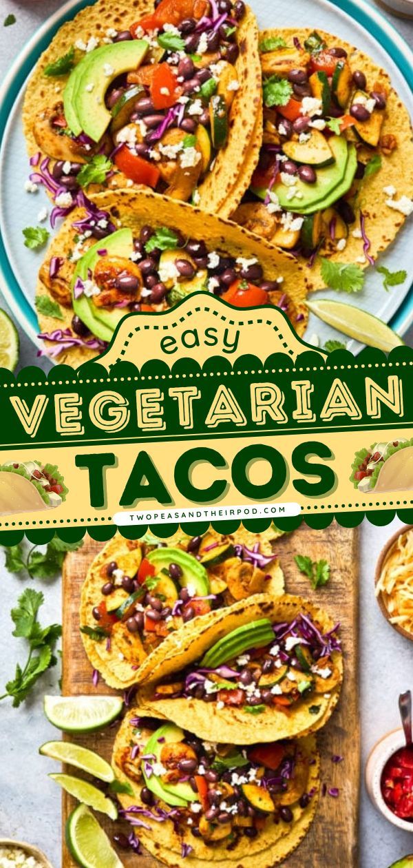 Easy Vegetarian Tacos, easy meals, taco tuesday ideas Veggie Fajita Tacos, Taco Bar Vegetarian, Healthy Vegetarian Tacos, Healthy Veggie Tacos, Veggies For Tacos, Street Tacos Recipe Vegetarian, Street Tacos Vegetarian, Easy Veggie Tacos, Taco Recipe Vegetarian