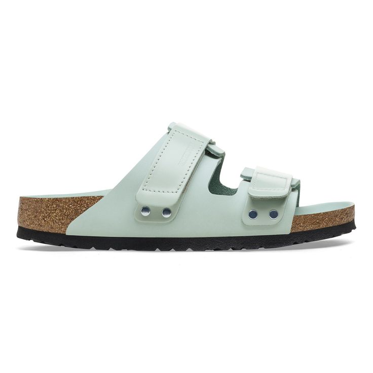 Uji Nubuck Leather Surf Green | BIRKENSTOCK Modern Leather Footbed Slingback Sandals, Modern Double Strap Sport Sandals With Adjustable Strap, Everyday Leather Double Strap Footbed Sandals, Everyday Leather Sandals With Adjustable Strap, Adjustable Open Toe Sport Sandals In Modern Style, Modern Footbed Sandals With Textured Double Strap, Modern Spring Footbed Sandals With Adjustable Strap, Modern Double Strap Footbed Sandals With Textured Footbed, Adjustable Open Toe Modern Sport Sandals