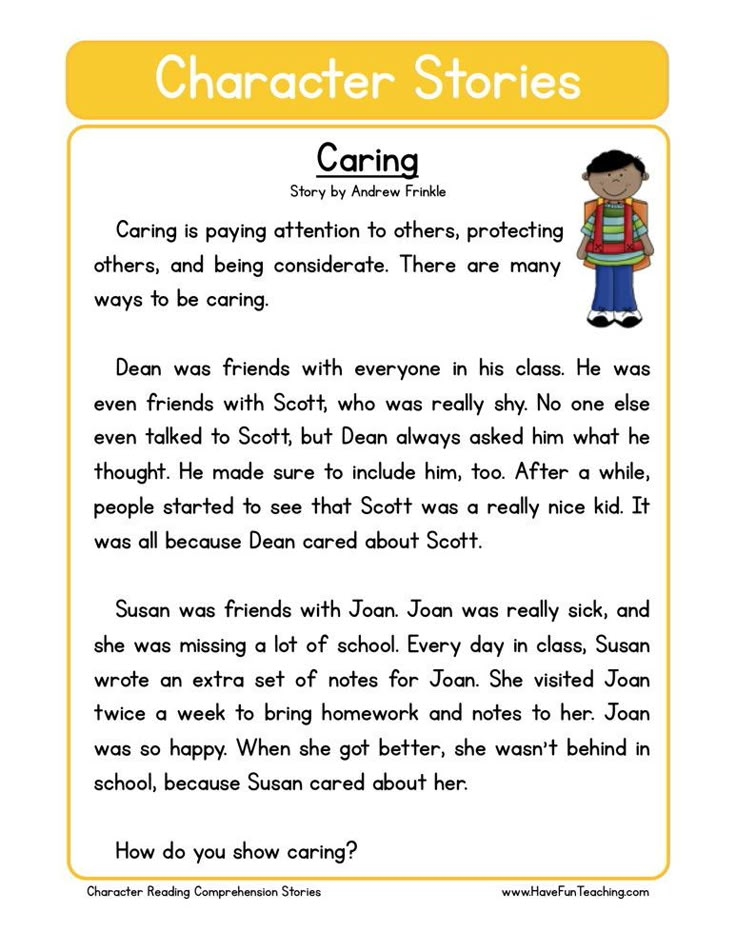 a cartoon character story for children to read