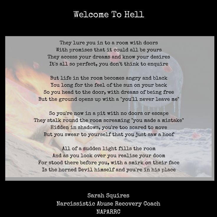 a poem written in front of a fire with the words welcome to hell