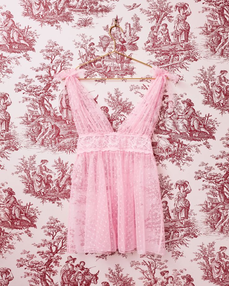 No words, just major heart eyes for this fairy-tale pink. 😍 Sheer V-neck Coquette Sleepwear, Flirty Sheer Sleepwear For Parties, Sheer Coquette Sleepwear For Summer, Spring Party Sleepwear With Delicate Lace, Delicate Lace Sleepwear For Spring Party, Sheer Fitted Coquette Sleepwear, Feminine Sheer Sleepwear With Spaghetti Straps, Summer Party Sleepwear With Delicate Straps, Sheer Lace Sleepwear For Party