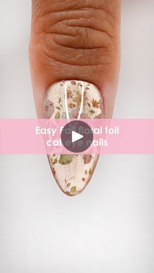 51K views · 3.5K reactions | EASY Fall Floral Foil Cat Eye Ombré Nail Tutorial 🍁✨🤎Comment “FALL FLORAL” for the direct link to recreate this look 🔗 Would you love to see this with a matte finish? Let us know! 👇

Save & share for more nail inspo! 💅✨

Using @daily_charme:
• C94 Whiskerbrew
• C96 Enchantail
• Victorian Gardens Nail Art Foil Box
• Strong Cat Eye Magnetic Cylinder
• Heart Shaped Nail Tip Stand / Pink
• DC Foil Transfer Gel
• DC 5-in-1 Strengthening Gel 
• DC Diamond Shine Top Coat
• Almond Medium Clear Charme Gel Extension Tips

#cateyenails #foilnails #ombrénails #fallnails #floralnails #summernails #trendynails #nailinspo #nailtutorial #summernails2024 #fallnails2024 #diynails #nailtech #nailtrends #chromenails #glossynails #nailart | Daily Charme Official | Jenna Raine Nail Transfer Foil Designs Ideas, Strong Cat, Ombre Nails Tutorial, Victorian Gardens, Nail Tutorial, Nail Tip, Cat Eye Nails, Fall Nail Art, Foil Nails