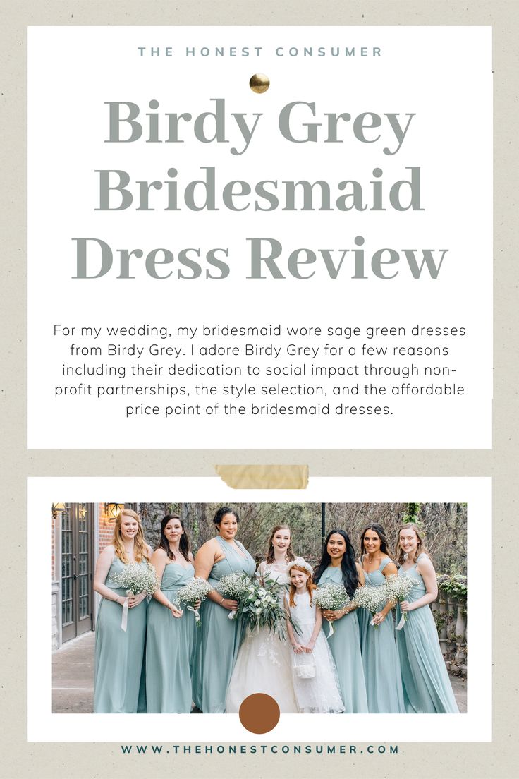 the bridesmaid's dress review is featured in this postcard for their wedding