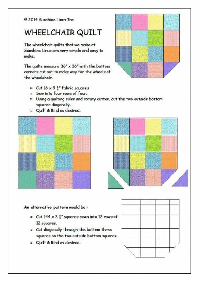 the printable quilt pattern is shown with instructions to make it