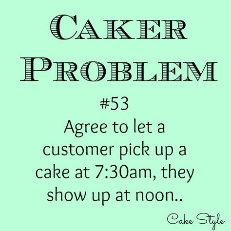 the words caker problem are written in black on a green background with an image of a