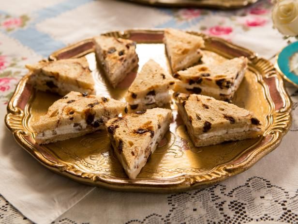 there are several pieces of food on the plate and one is cut into small triangles