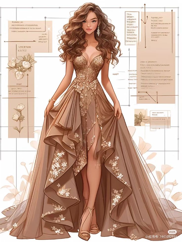 Shirt Sketch Drawing, Shirt Sketch, Dreamy Gowns, Dress Illustration, Fantasy Dresses, Fashion Drawing Dresses, Gold Beauty, Dress Design Sketches, Fashion Illustration Dresses