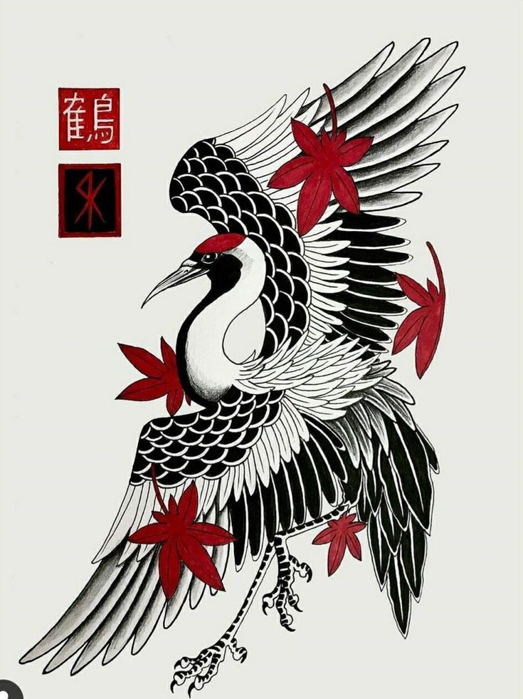 Backpiece Tattoo, Crane Tattoo, Traditional Tattoo Designs, Japanese Bird, Back Piece Tattoo, Dragon Sleeve Tattoos, Japan Tattoo Design, Japanese Dragon Tattoos, Chest Piece Tattoos