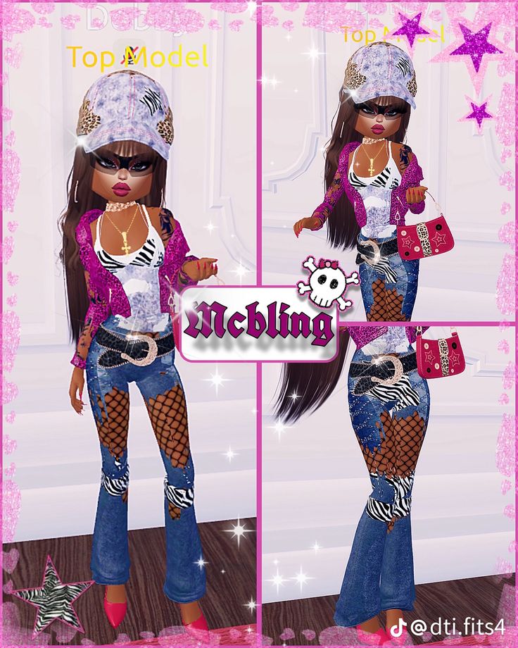 Dress To Impress Patterns Theme, Dress To Impress Mcbling, Patterns Dress To Impress, Mc Bling, Roblox Dress, Anime Reference, Bling Dress, Dti Hacks, Dti Ideas