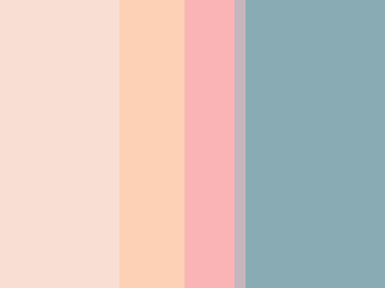 the color palette is pastel and has been changed to be blue, pink, yellow or green