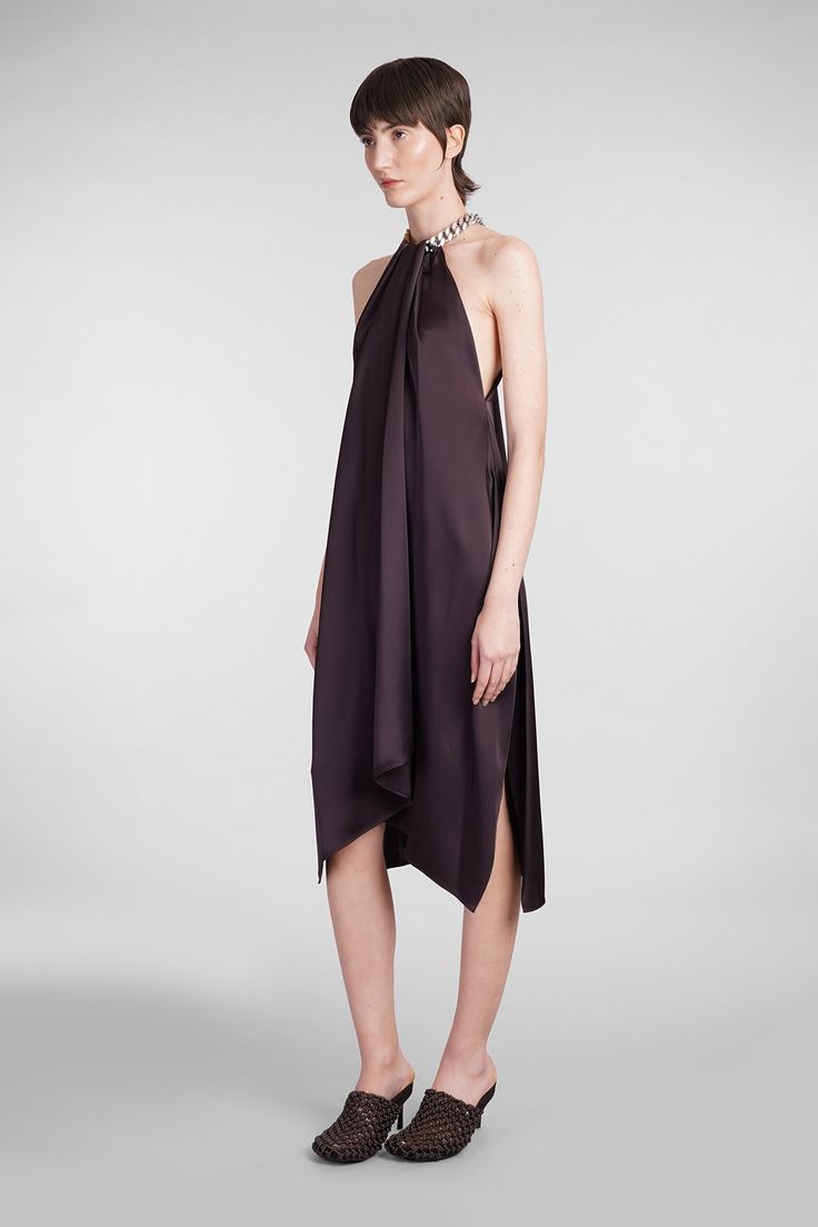 Synthetic->acetate, 64% Synthetic->viscose, 36% Formal Pre-draped Silk Crepe Dress, Sleeveless Silk Crepe Formal Dress, Silk Crepe Sleeveless Evening Dress, Silk Crepe Midi Dress For Evening, Chic Draped Silk Crepe Dress, Formal Sleeveless Silk Crepe Dress, Silk Crepe Draped Evening Dress, Silk Crepe Draped Dress For Party, Silk Crepe Draped Party Dress