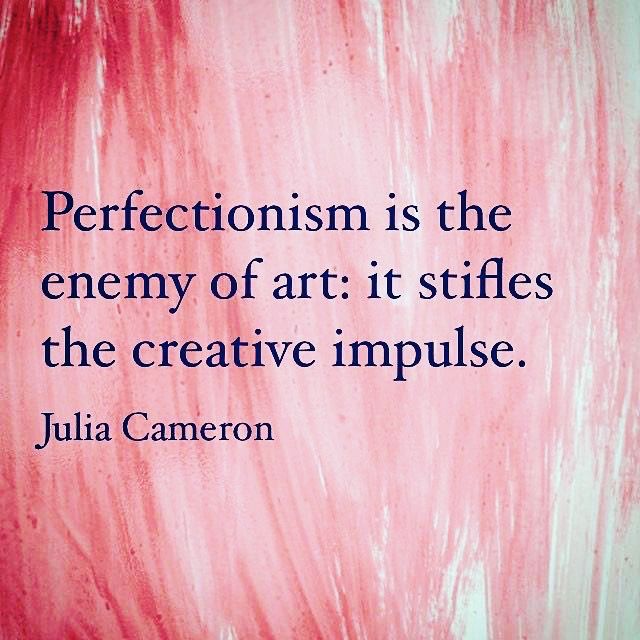 a quote from julia cameronn on the art and creative process that makes people think