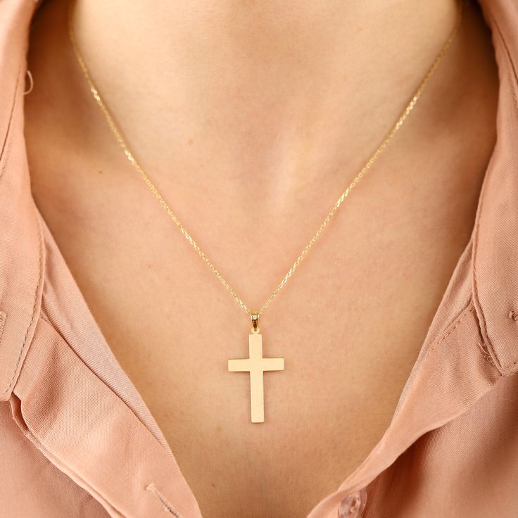 "14K Solid Gold Two Tone Crucifix Pendant, Mini Jesus Crucifix Necklace, Dainty Cross Necklace Gift For Christmas, First Communion Gift. Makes a perfect gift for bridesmaids, mom, wife, girlfriend, fiance or anybody else that is special to you. Comes in a cute gift box ready for gifting. Make it your own and add it to any outfit to add elegance and interest. The perfect versatile piece! D E T A I L S Material: * 100% 14K(585) Real Gold (no gold-filled or no gold plated material) Karat: 14k (585) Gold Cross Pendant Jewelry Gift, Yellow Gold Cross Pendant Necklace Gift, Yellow Gold Pendant Cross Necklace For Gift, Yellow Gold Pendant Cross Necklace As Gift, Christmas Gift Cross-shaped Jewelry, 14k Stamped Cross Pendant Necklace For Gift, 14k Stamped Cross Pendant Necklace As Gift, 14k Stamped Cross Necklace For Gift, 14k Gold Cross Pendant Jewelry Gift