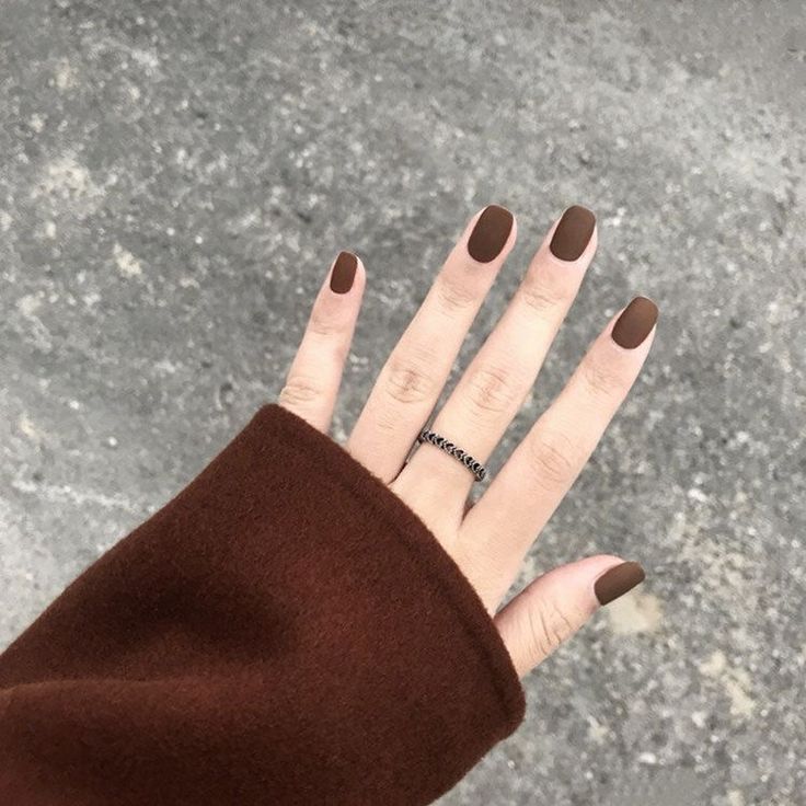 Brown Nail, Nails Tips, Fake Nails With Glue, Nail Swag, Fake Nail, Brown Nails, Classy Nails, روتين العناية بالبشرة, Pretty Acrylic Nails