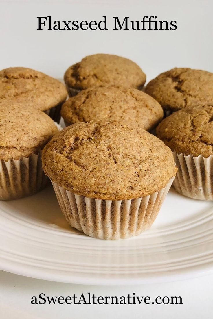 Flaxseed Muffins, Flax Seed Muffins, Flax Muffins, Simple Muffin Recipe, Flax Seed Recipes, Healthy Muffins, Make Ahead Breakfast, Flaxseed, Refined Sugar Free