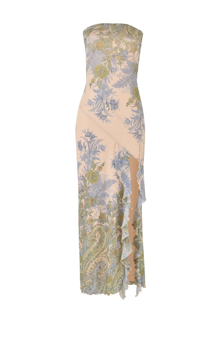 THEO MAXI DRESS - MULTI : PAISLEY : TAPESTRY – Tiger Mist North America Tube Long Dress, Backless Cocktail Dress, Chique Outfits, Prom Dress Inspiration, Bodycon Floral Dress, Irregular Hem, Looks Chic, Tube Dress, Dress For Women