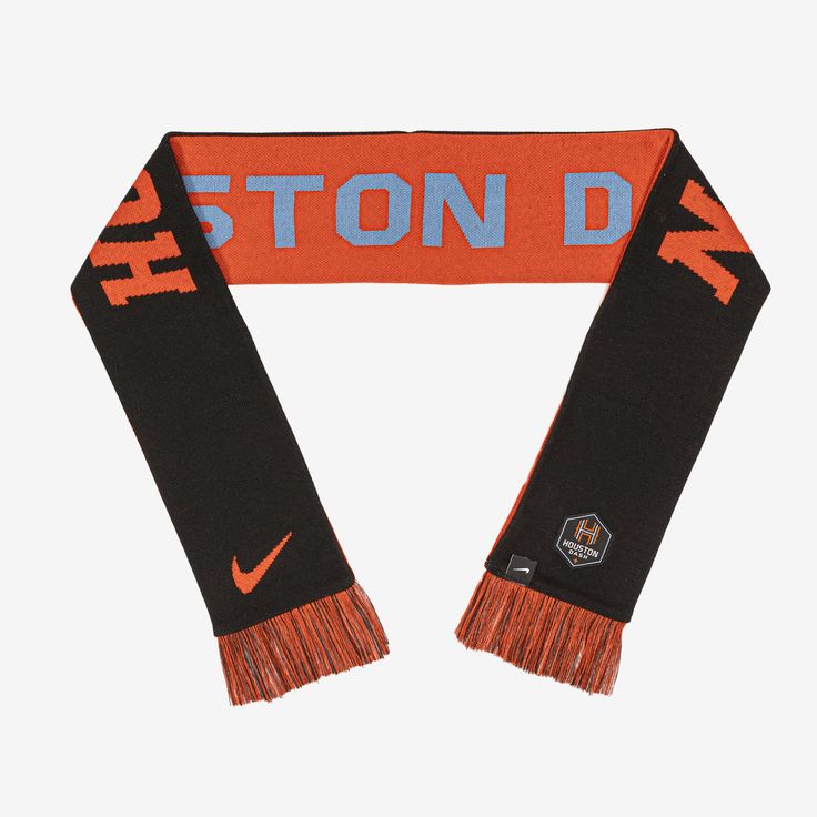 This isn't a "keep me warm" scarf. This is the kind of scarf you wear whether it's 90 degrees or 30 degrees. Whether the sun is shining or the rain is coming down. No matter what game day looks like, you wear this Houston Dash scarf to support your squad. Game Day Looks, Houston Clubs, Soccer Scarf, Nike Soccer, Sun Is Shining, Soccer Club, Warm Scarf, 90 Degrees, Gotham