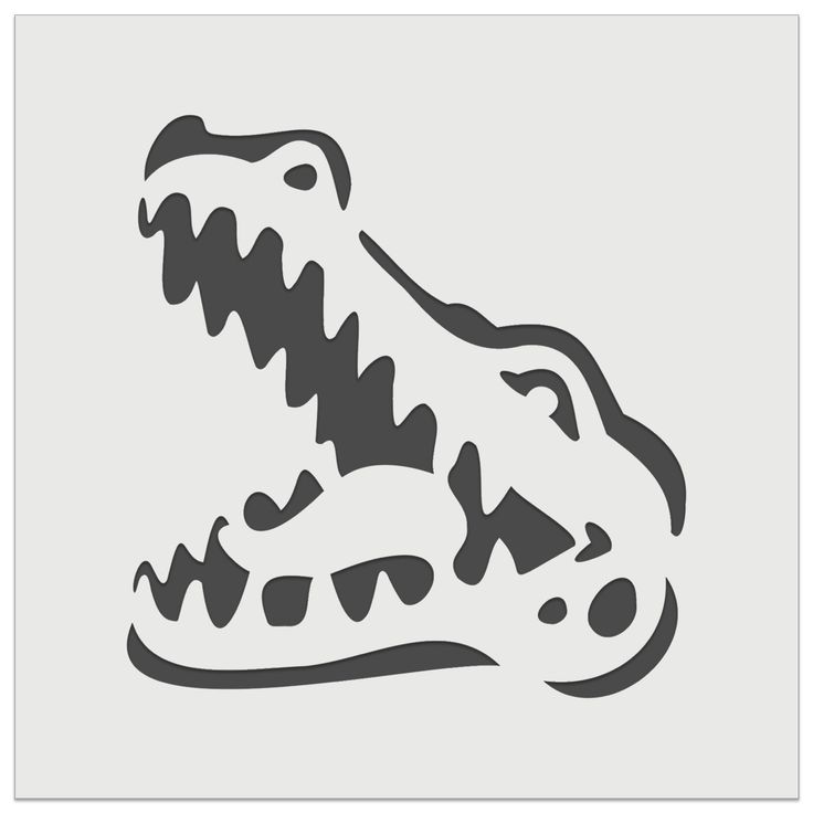 a black and white drawing of a dinosaur's head