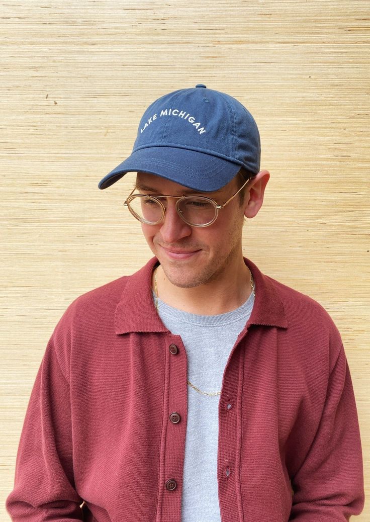 Designed by our own Frances Jaye team member, Tyler, this "Dad Hat" is a classic. The vintage denim color is sure to match every outfit all year round. Embroidered locally in Grand Rapids. Regular fit 100% Cotton Hand wash Cool Clothing, Denim Color, Team Member, Lake Michigan, Grand Rapids, Colored Denim, Dad Hat, Embroidered Shirt, Neutral Tones