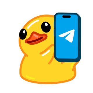 a yellow rubber duck holding a smart phone