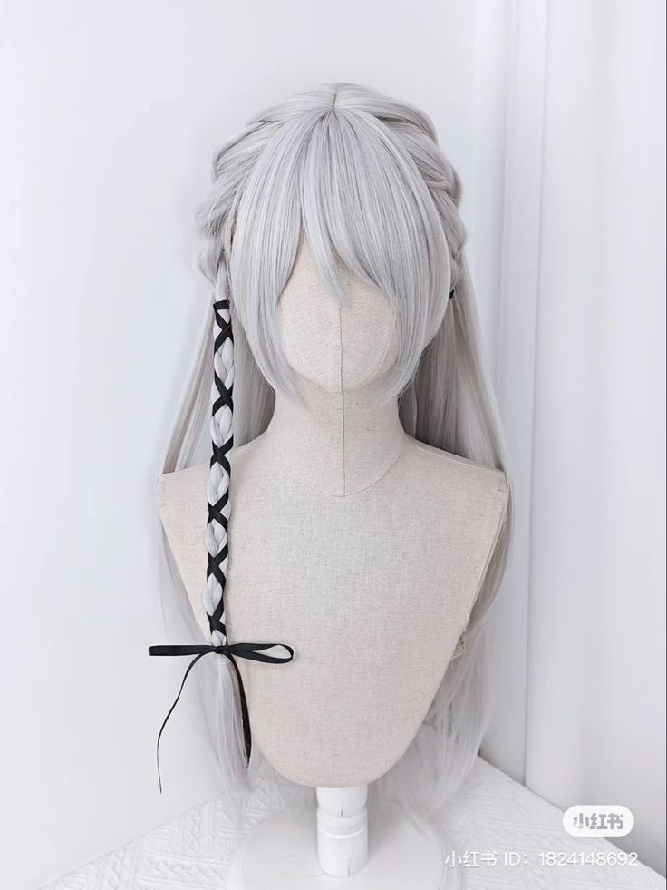 Anime Braids, Lukisan Fesyen, Fesyen Rambut, Hair Sketch, Cosplay Hair, Kawaii Hairstyles, Fantasy Hair, Hair Stylies, Hair Up Styles