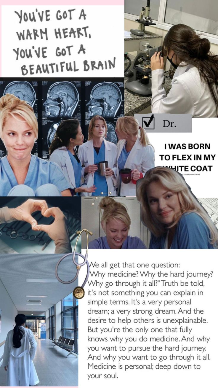 a collage of photos with doctors and nurses