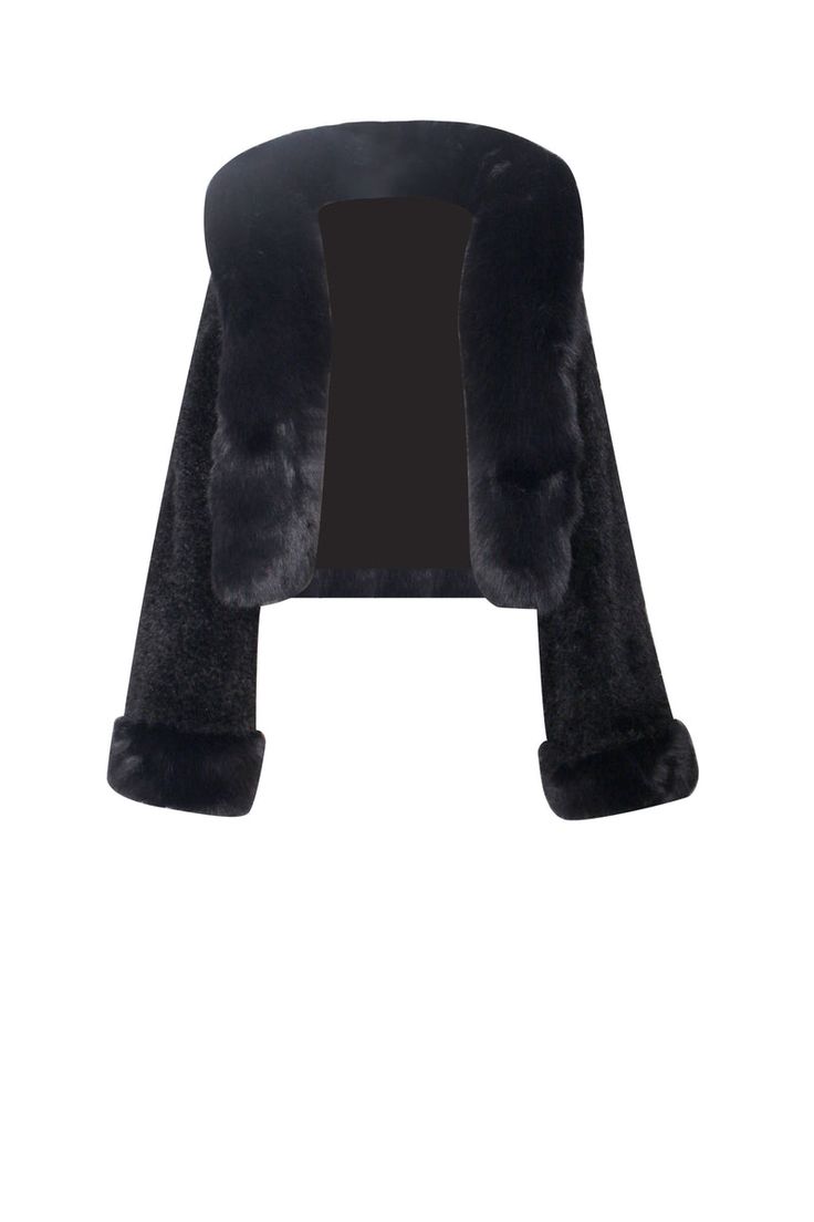 Elevate your style with the Kali Cropped Faux Fur Jacket, a lavish and chic wardrobe essential. Crafted from luxe faux fur, this cropped jacket boasts a soft feel and features an attached hood adorned with puffy fur trim. Fully lined for comfort, it adds a touch of glamour to any special occasion or everyday ensemble. Versatile in black, and also available in white, this jacket promises to be the perfect finishing touch for a sophisticated and stylish look. Black Faux Fur Jacket, Corset Bodysuit, Faux Fur Cropped Jacket, Black Faux Fur Coat, Chic Wardrobe, Shapewear Tops, Bodysuit Blouse, Jacket With Hood, Black Faux Fur