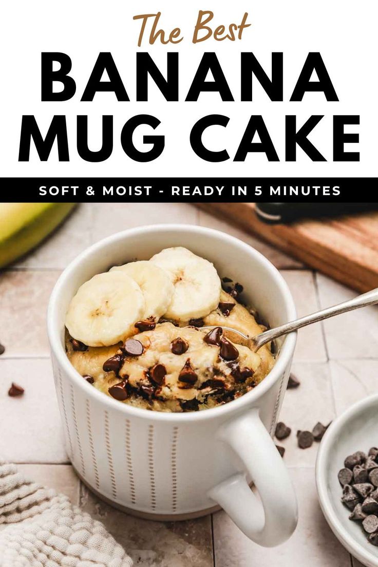 the best banana mug cake soft and moist ready in minutes