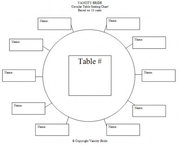 a table diagram with the names and numbers for each item in it, including an individual's name