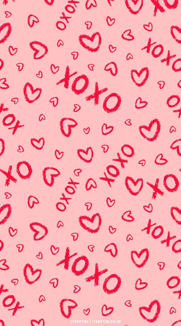 Xoxo Wallpapers, Pink Valentine Wallpaper, Preppy Valentines, Valentines Day Wallpaper, Aesthetic Valentines, Wallpaper Letter, February Wallpaper, Valentines Wallpaper Iphone, Wallpaper Iphone Aesthetic