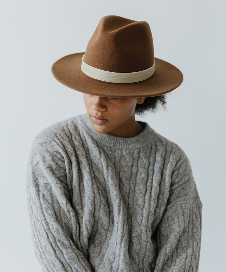 Wes is a classic + bold fedora with a stiff flat brim featuring a smooth underwelt finish. A thoughtfully crafted tall crown offers more room to style with accessories that inspire confidence + self-expression. Classic Felt Hat For Everyday Fall Wear, Classic Felt Hat For Fall, Classic Brimmed Felt Hat For Everyday, Classic Wide Brim Felt Hat For Everyday, Classic Wide Brim Panama Hat For Fall, Everyday Wide Brim Fedora For Fall, Fall Everyday Wide Brim Fedora, Classic Fall Panama Hat, Fall Panama Hat With Curved Brim In Fur Felt