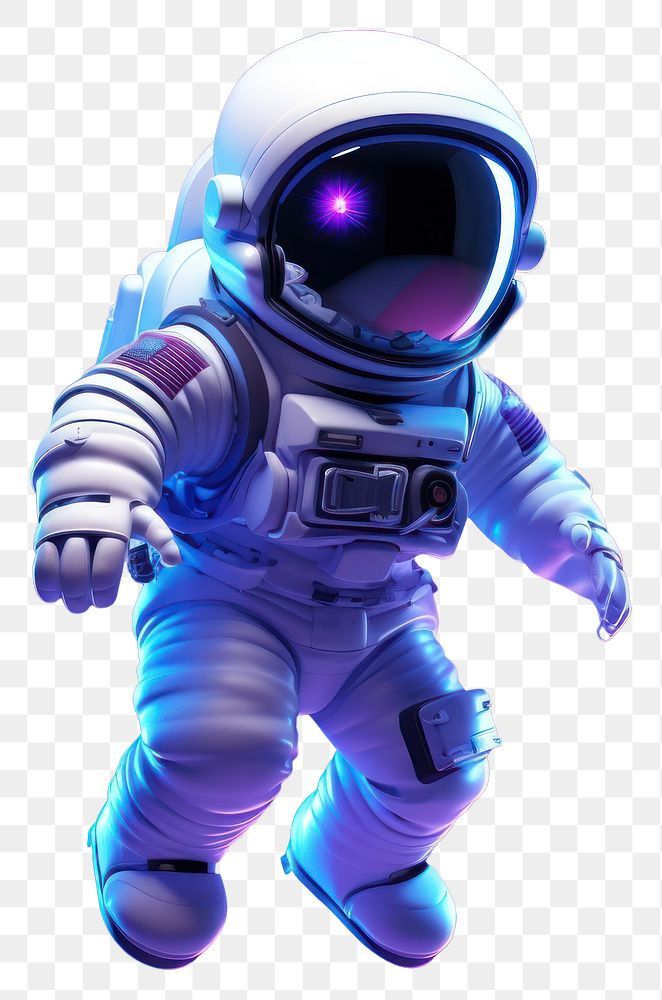 an astronaut is flying through the air in his space suit, hd png and psd