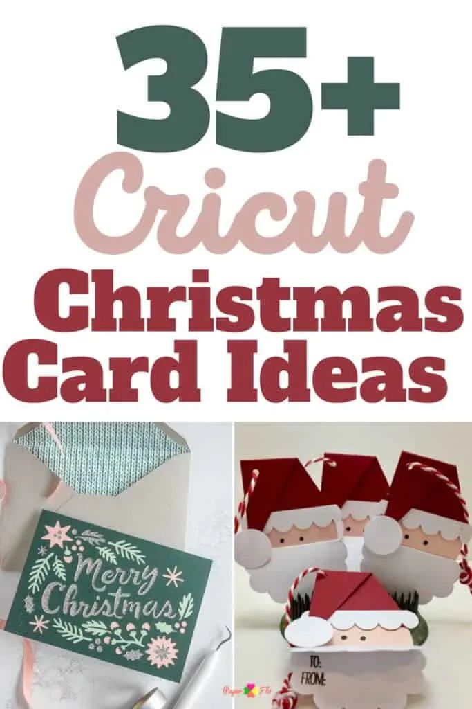 christmas card ideas with the words 35 + cricut christmas card ideas