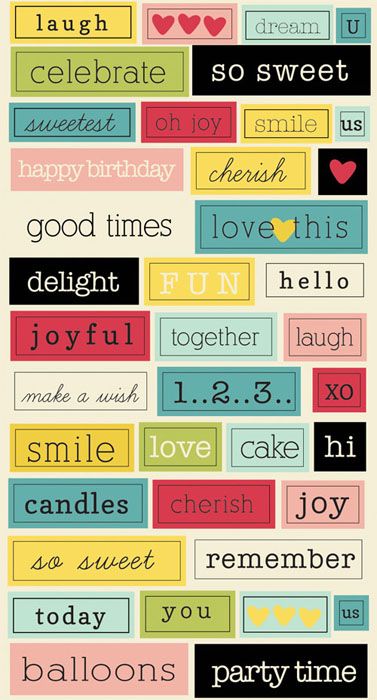 a poster with words that say happy birthday and have names for each other on it