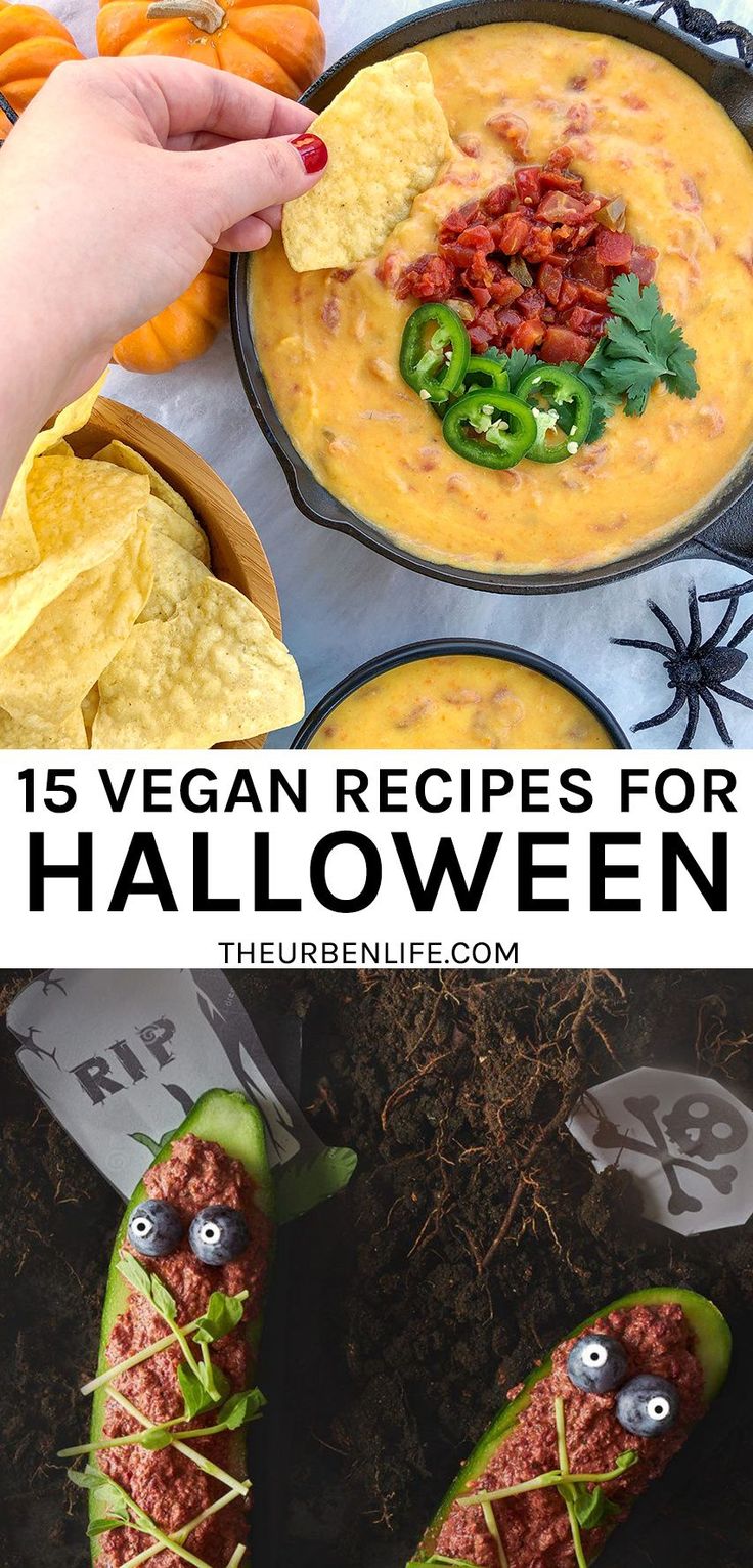 15 vegan recipes for halloween that are delicious and easy to make, perfect for entertaining