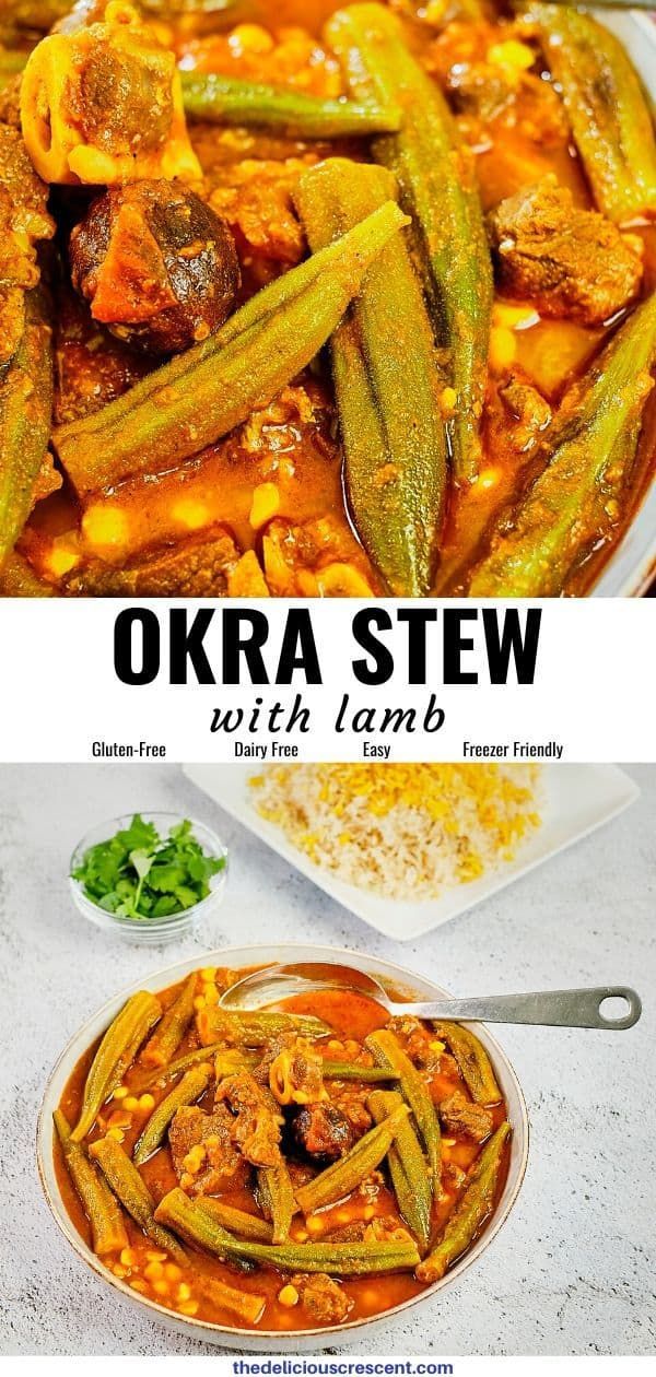 okra stew with lamb and green beans