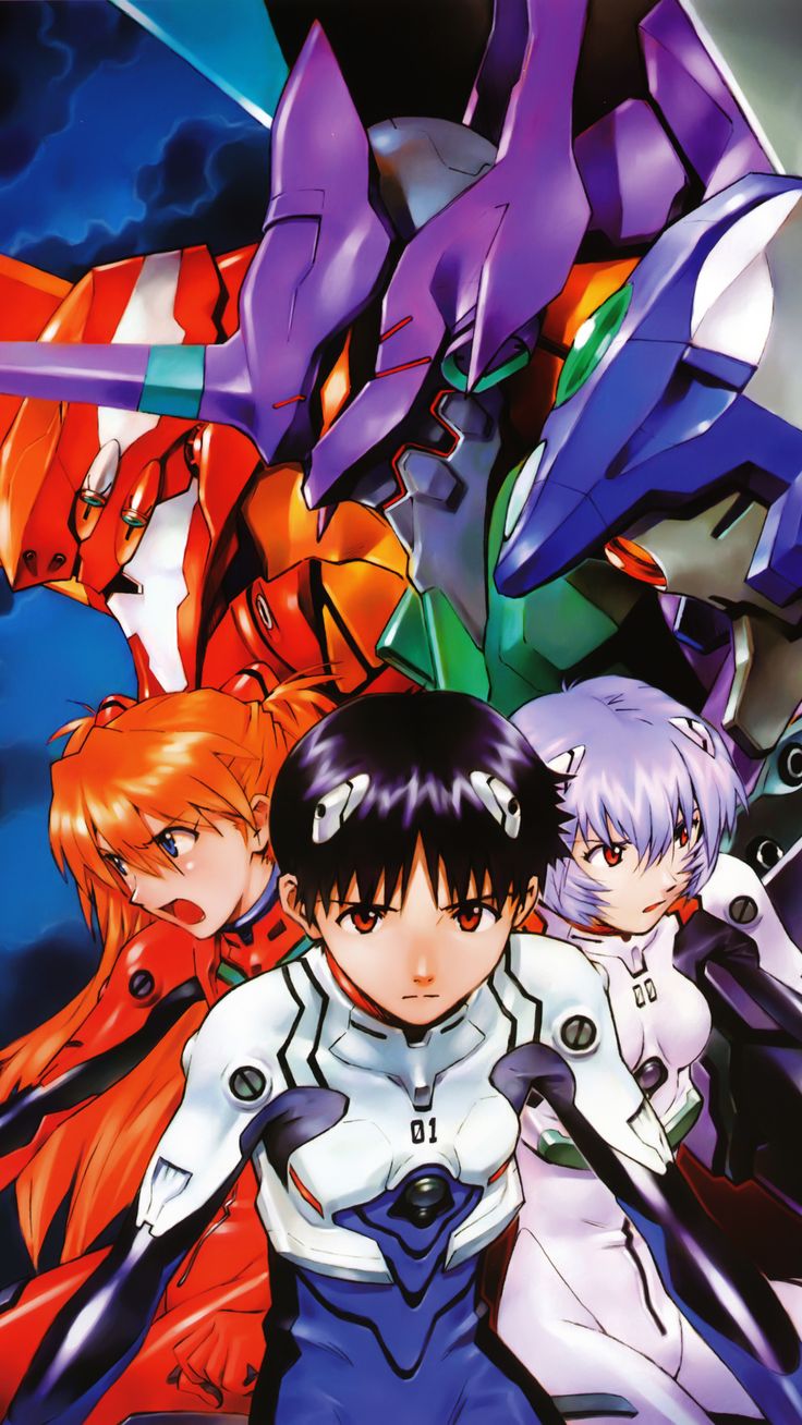 an anime movie poster with the characters in front of them and one person standing next to him